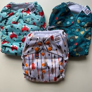 Cloth Diapers (3) - Mama Koala - Never Worn - Washed in Tide